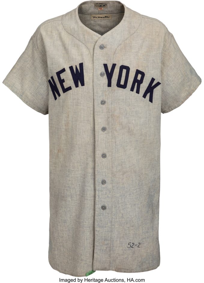 1952 & 1953 Mickey Mantle New York Yankees World Series Jersey