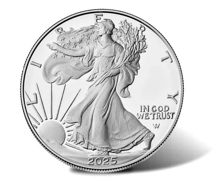 2025-W Proof American Silver Eagle (Obverse)