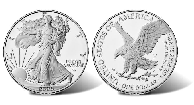 2025-W Proof American Silver Eagle - Obverse and Reverse