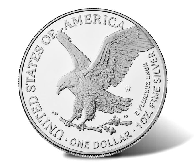 2025-W Proof American Silver Eagle - Reverse