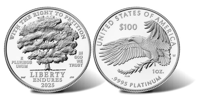 2025-W Proof American Platinum Eagle - Obverse and Reverse