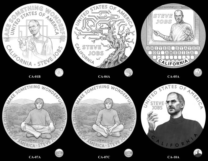 Candidate Designs for 2026 American Innovation $1 Coin for California