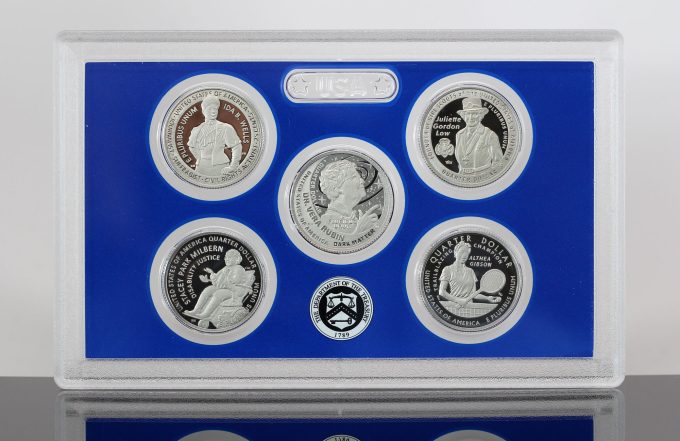 CoinNews photo 2025 proof quarters in lens