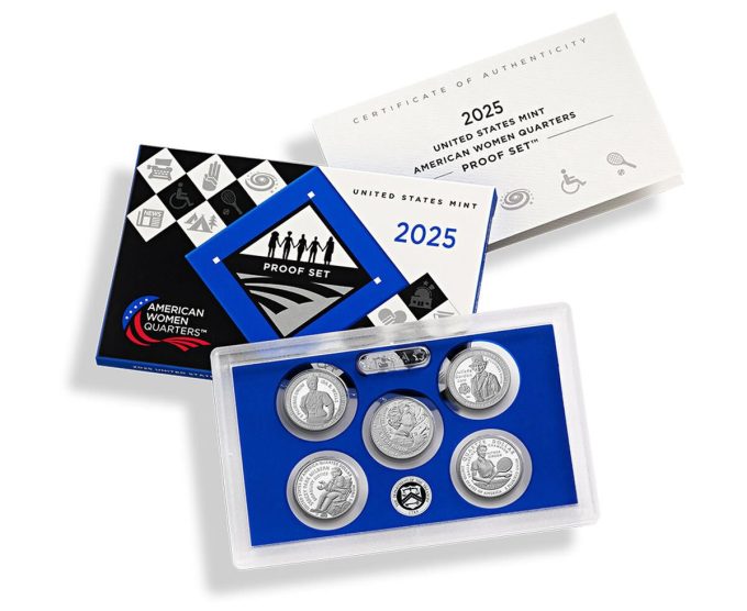 US Mint image 2025 quarters proof set