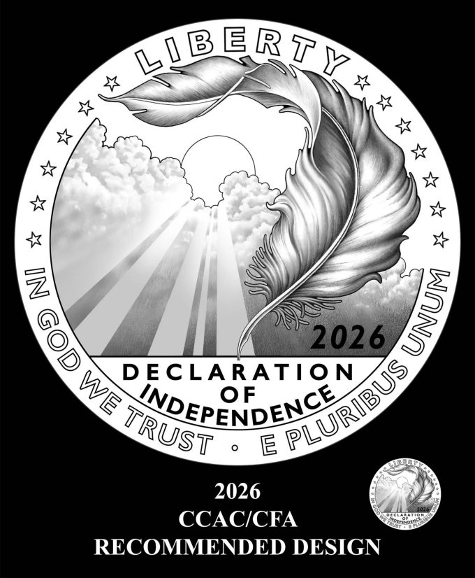 Design PTP-01-D-01A for 2026 Proof American Platinum Eagle